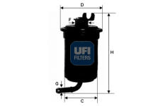 Palivový filtr UFI 31.695.00