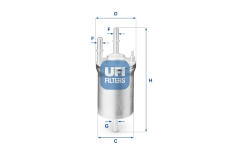 Palivový filter UFI 31.833.00