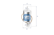 palivovy filtr UFI 31.853.00