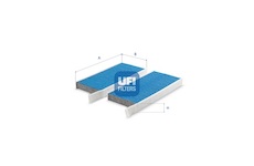 Filtr, vzduch v interiéru UFI 34.173.00
