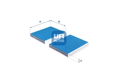Filtr, vzduch v interiéru UFI 34.231.00