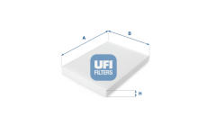 Filtr, vzduch v interiéru UFI 53.006.00