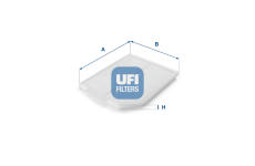 Filtr, vzduch v interiéru UFI 53.018.00