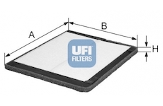 Filtr, vzduch v interiéru UFI 53.020.00