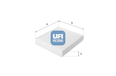 Filtr, vzduch v interiéru UFI 53.035.00