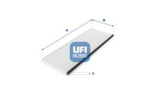 Filtr, vzduch v interiéru UFI 53.081.00