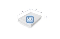 Filtr, vzduch v interiéru UFI 53.107.00