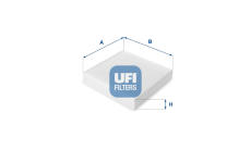 Filtr, vzduch v interiéru UFI 53.109.00