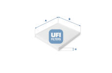 Filtr, vzduch v interiéru UFI 53.112.00