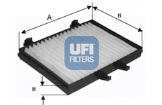 Filtr, vzduch v interiéru UFI 53.128.00