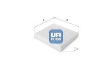 Filtr, vzduch v interiéru UFI 53.147.00