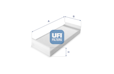 Filtr, vzduch v interiéru UFI 53.165.00
