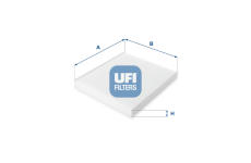 Filtr, vzduch v interiéru UFI 53.209.00