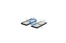 Filtr, vzduch v interiéru UFI 53.219.00