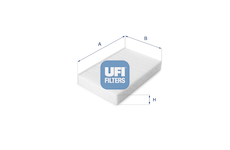 Filtr, vzduch v interiéru UFI 53.223.00