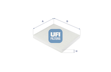Filtr, vzduch v interiéru UFI 53.248.00