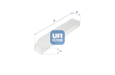 Filtr, vzduch v interiéru UFI 53.257.00