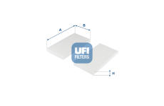 Filtr, vzduch v interiéru UFI 53.259.00