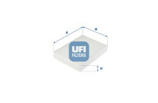 Filtr, vzduch v interiéru UFI 53.275.00