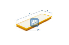 Filtr, vzduch v interiéru UFI 53.289.00