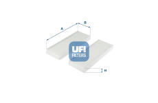 Filtr, vzduch v interiéru UFI 53.313.00