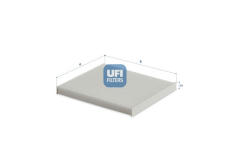 Filtr, vzduch v interiéru UFI 53.372.00