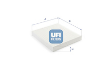 Filtr, vzduch v interiéru UFI 53.383.00