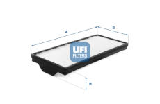 Filtr, vzduch v interiéru UFI 53.438.00