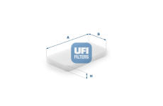 Filtr, vzduch v interiéru UFI 53.460.00