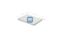 Filtr, vzduch v interiéru UFI 53.511.00