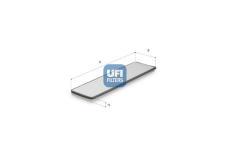 Filtr, vzduch v interiéru UFI 53.514.00