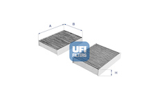 Filtr, vzduch v interiéru UFI 54.104.00