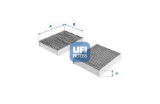 Filter vnútorného priestoru UFI 54.104.00