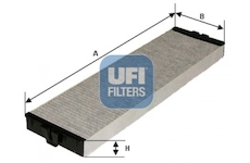 Filtr, vzduch v interiéru UFI 54.157.00