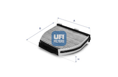 Filtr, vzduch v interiéru UFI 54.163.00