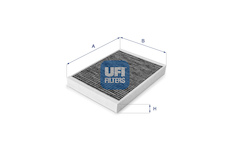 Filtr, vzduch v interiéru UFI 54.166.00