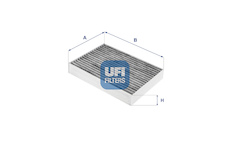 Filtr, vzduch v interiéru UFI 54.257.00