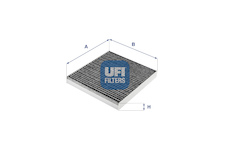 Filtr, vzduch v interiéru UFI 54.275.00
