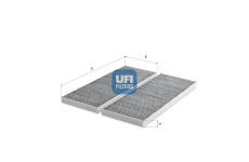 Filtr, vzduch v interiéru UFI 54.531.00