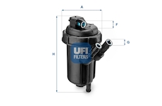 palivovy filtr UFI 55.116.00