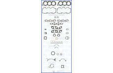 Kompletní sada těsnění, motor AJUSA 50166700