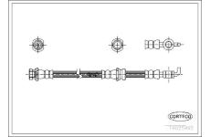 Brzdová hadica CORTECO 19025992