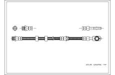 Brzdová hadice CORTECO 19031632
