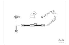 Brzdová hadica CORTECO 19032130