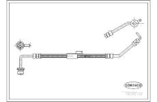 Brzdová hadica CORTECO 19032132