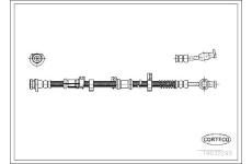 Brzdová hadice CORTECO 19032293