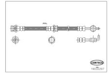 Brzdová hadice CORTECO 19032297