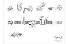 Brzdová hadice CORTECO 19032904