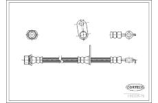 Brzdová hadice CORTECO 19033579