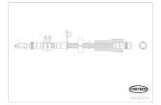 Brzdová hadice CORTECO 19036374